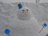 雪の学校 最終日