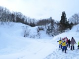 雪の学校引率中です！