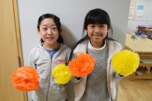 入学式用の『お花』を作りました!