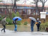 激しい雨の日