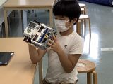 【定期プログラム】ロボットプログラムの様子　（おやつメニュー）