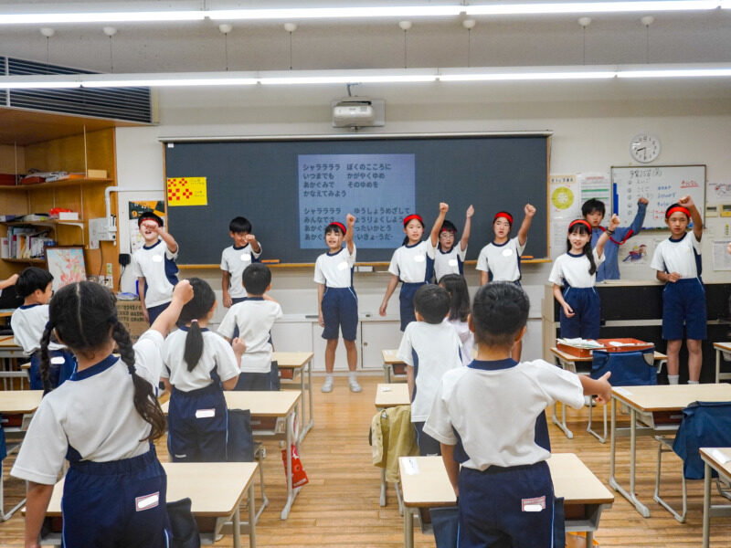 運動会に向けて、応援練習が始まりました！