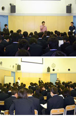 第216回  新入生歓迎会・学年集会・授業開始：今日も学年ごとの進行