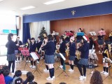 吹奏楽部が幼稚園でコンサートを行いました！
