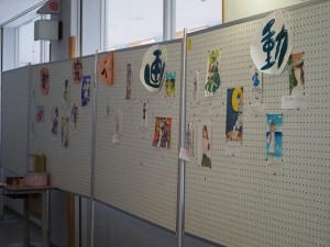 松風祭での動画研究部による展示