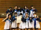 中学女子卓球部　藤沢市中学生夏季卓球大会団体戦で第3位入賞！