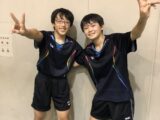 藤沢市新人戦で、卓球部中１男子２名が湘南ブロック進出を決める！