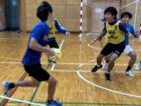 湘南地区冬季ハンドボール大会に向けて練習に取り組んでいます！