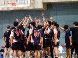 高校男子バスケットボール部の３年生が引退を迎えました