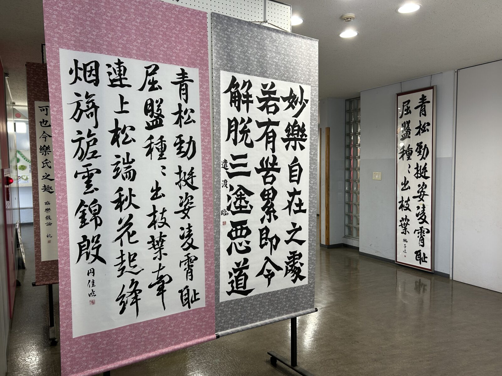 書道部　松風祭開催中です！