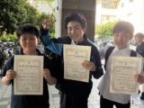 中学男子卓球部　藤沢市個人戦で複数名入賞！