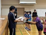 中学女子卓球部　私学大会個人の部で多数入賞！
